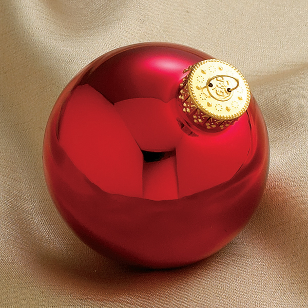 * NIET MEER LEVERBAAR * Rode kerstbal glans (65 mm, per stuk) EB15063_65GL01