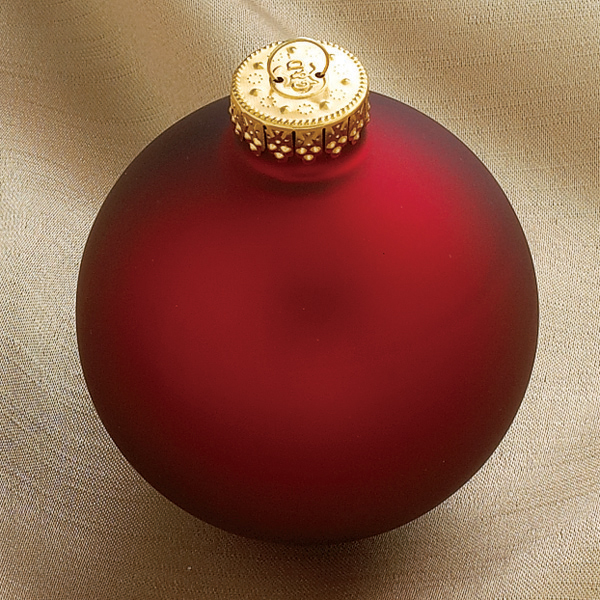 NIET MEER LEVERBAAR * Rode kerstballen satijn (80 4 stuks) | EB15063_80MT