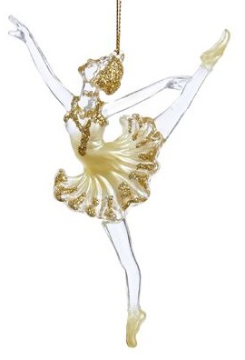 op tijd borstel teer Ballerina goud/transparant (been heel hoog)